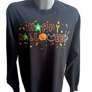 Vintage XL T-shirt Single Stitch Happy Halloween 1993 Screen Stars 90s 1990's